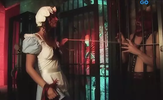 Bizarre Cage Encounter Masked Threesome, Double Penetration, and Naughty Roleplay